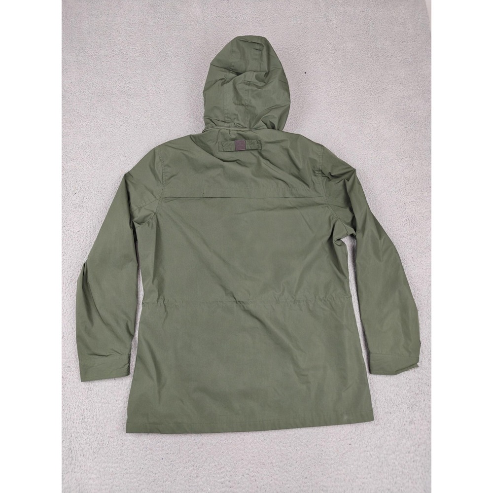 Rainforest Jacket Mens Small Green Hooded Rain Coat Zip Pockets Lined Outdoor - Picture 3 of 9